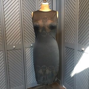 Vintage Alexander Campbell  lace bodycon dress.